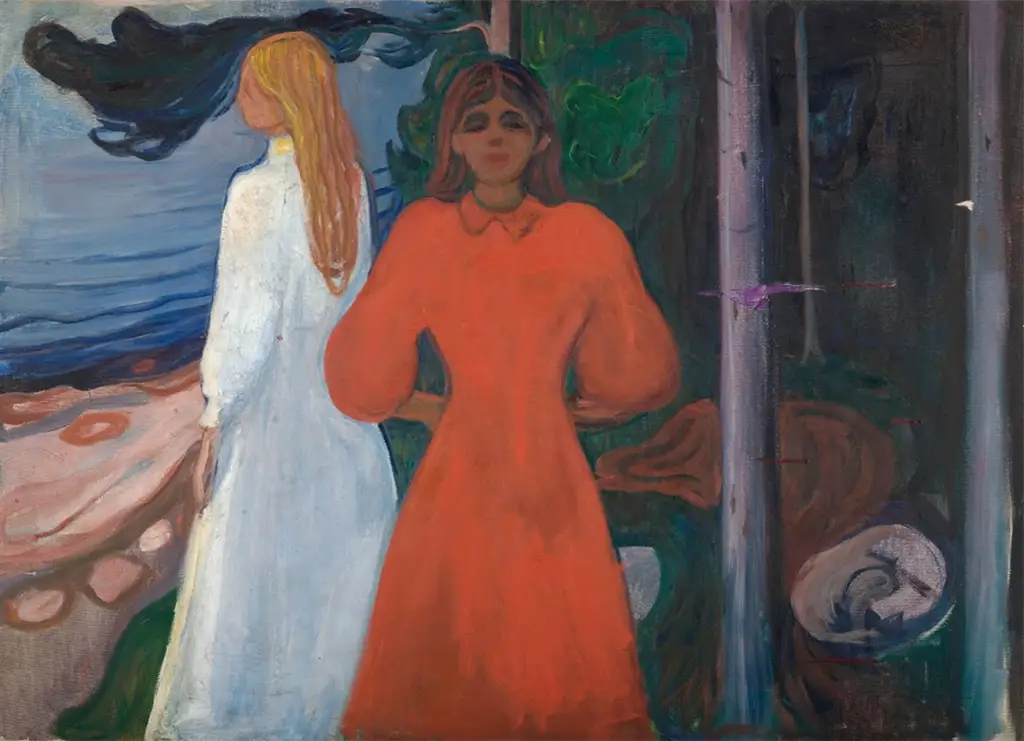 Red and White in Detail Edvard Munch